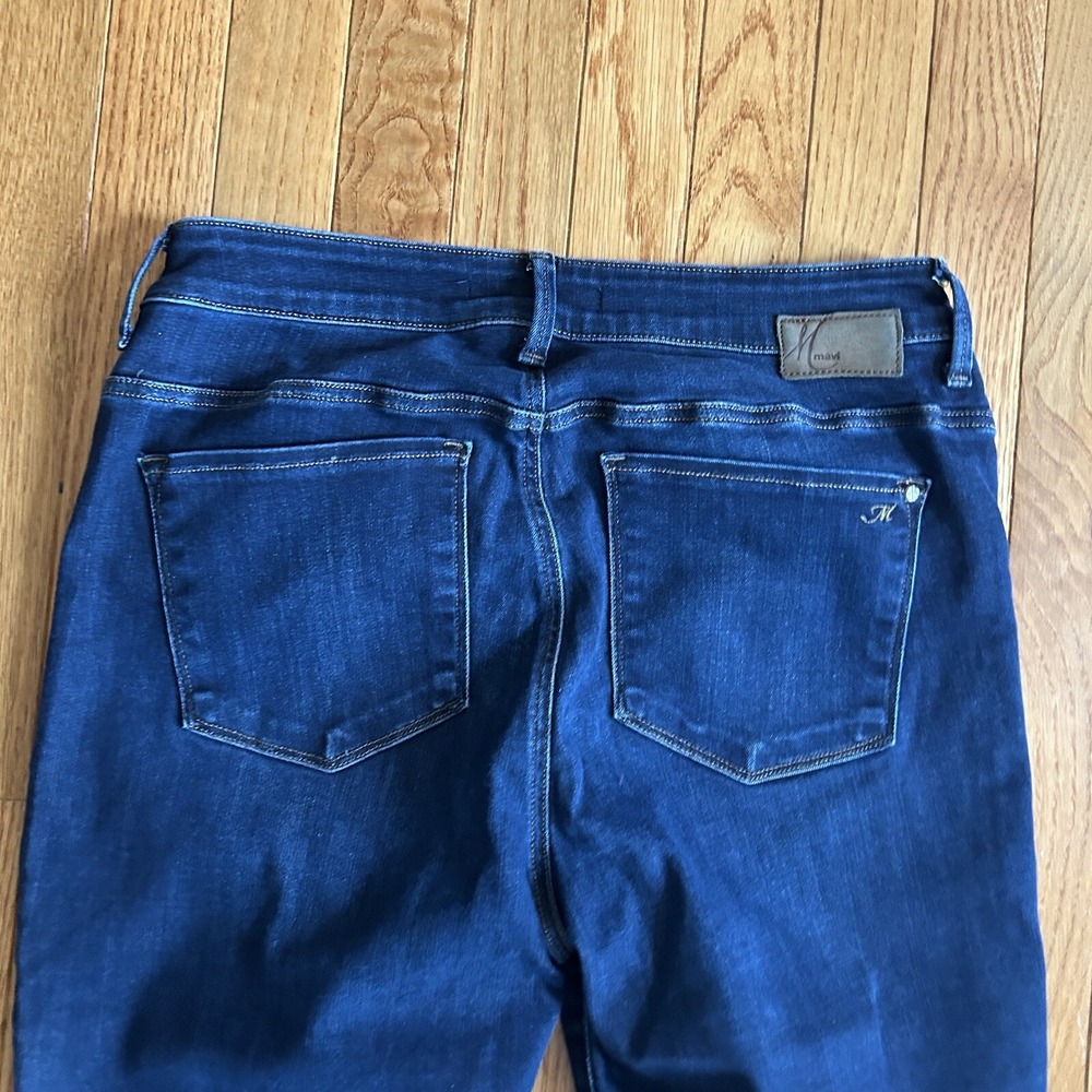 Mavi Mens 30x33 Dark Wash Marcus Slim Straight Leg Jeans Stretch - Picture 4 of 10